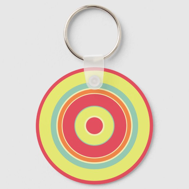 Colorful Circles 01 Keychain (Front)