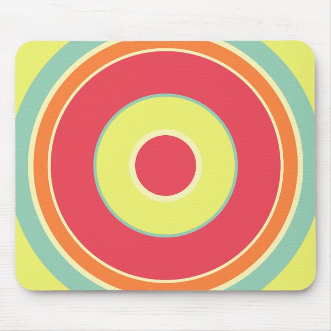 Colorful Circles 01 Mouse Pad (Front)