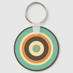 Colorful Circles 02 Keychain