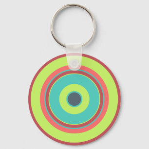 Colorful Circles 04 Keychain