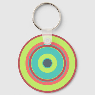 Colorful Circles 04 Keychain