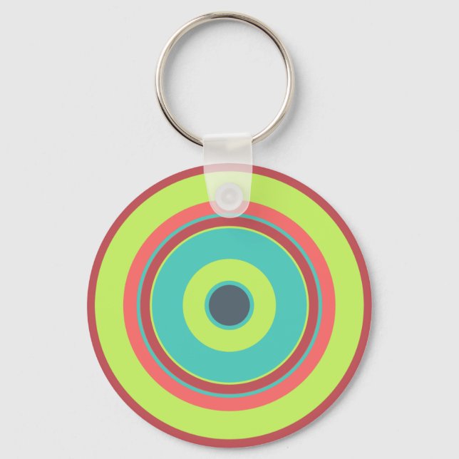 Colorful Circles 04 Keychain (Front)