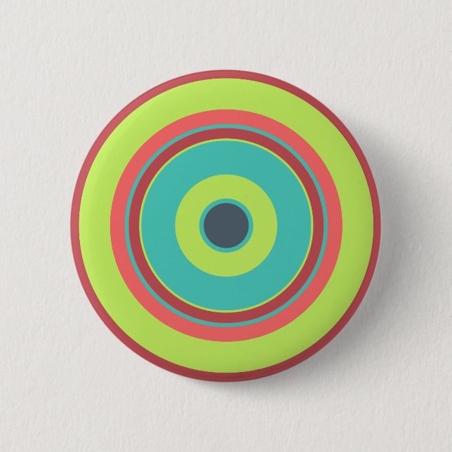 Colorful Circles 04 Pinback Button (Front)