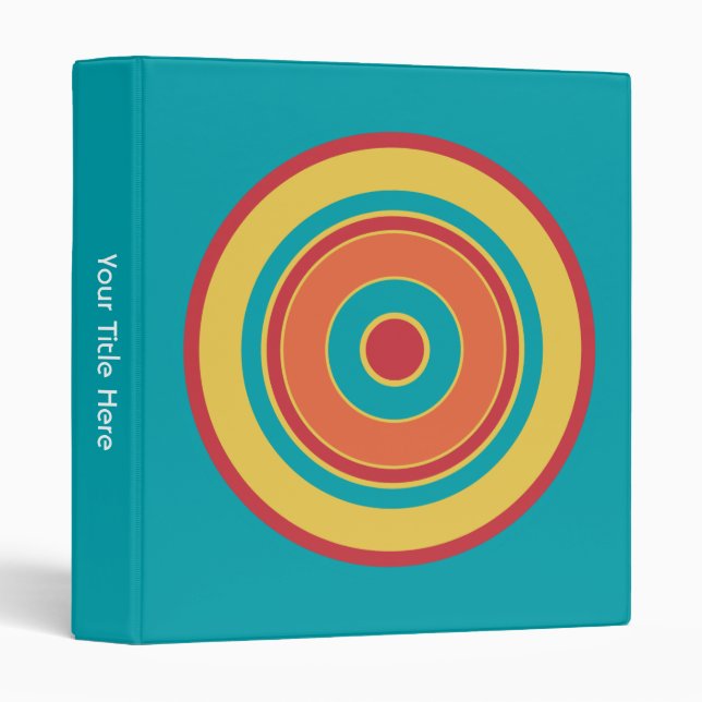 Colorful Circles 05 3 Ring Binder (Front/Spine)