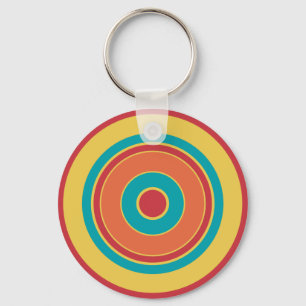 Colorful Circles 05 Keychain