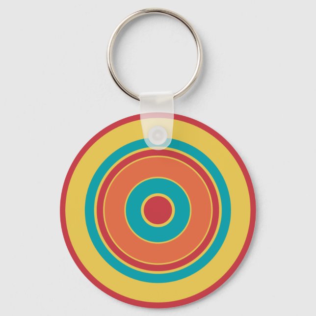 Colorful Circles 05 Keychain (Front)
