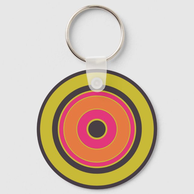 Colorful Circles 06 Keychain (Front)