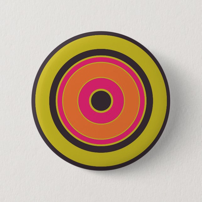 Colorful Circles 06 Pinback Button (Front)