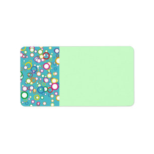 Colorful Circles Address Label