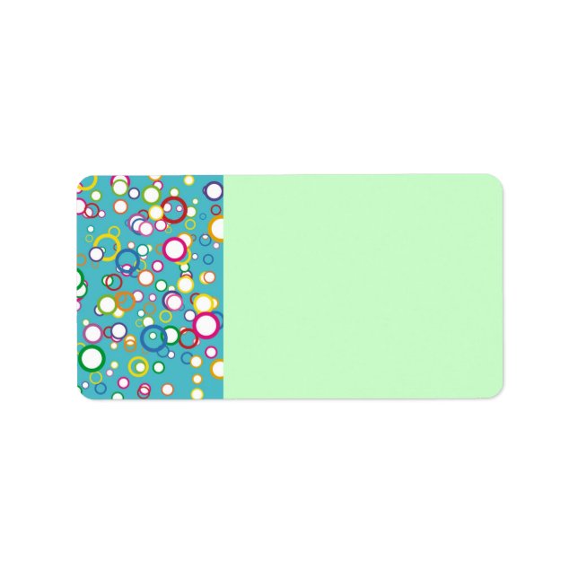 Colorful Circles Address Label (Front)