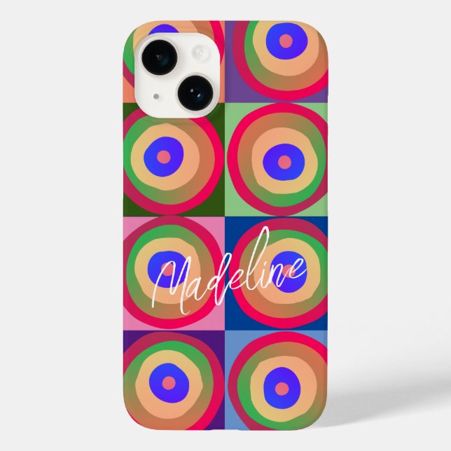 Colorful circles art Case-Mate iPhone 14 case (Back)