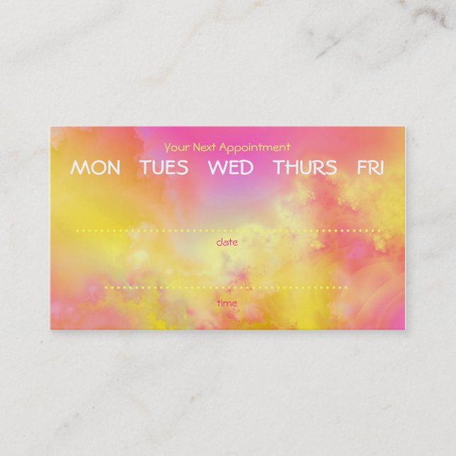 colorful circles business card (Front)