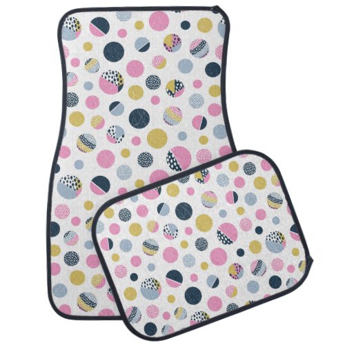 Colorful Circles  Car Floor Mat