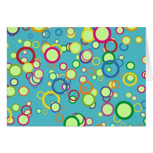 Colorful Circles Cards (Front Horizontal)
