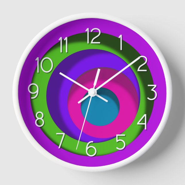 Colorful Circles Clock (Front)