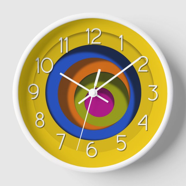 Colorful Circles Clock (Front)