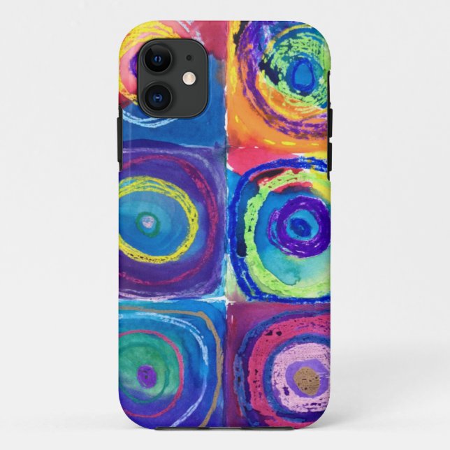 colorful circles cropped Case-Mate iPhone case (Back)