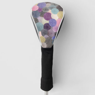 Colorful Circles Design Golf Head Cover