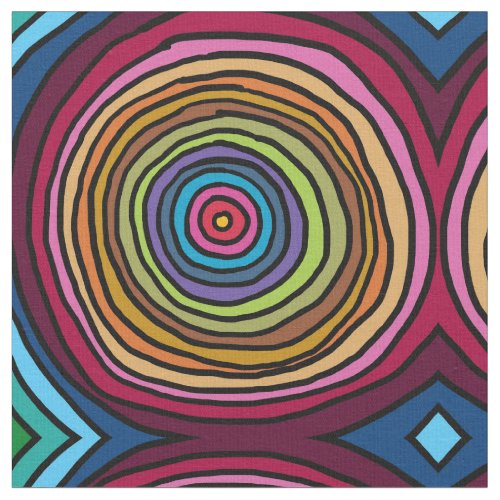 Colorful Circles Fabric