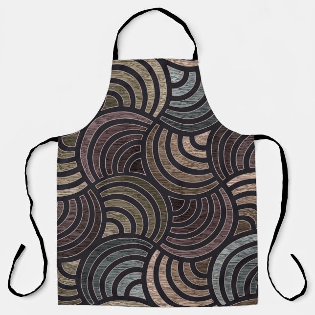 Colorful circles: high-resolution seamless texture apron (Front)