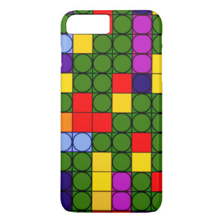 Colorful circles in squares iPhone 8 plus/7 plus case