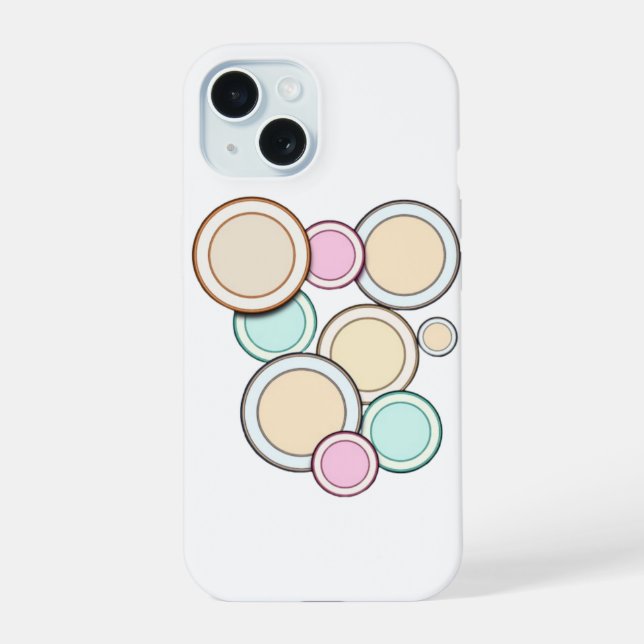 Colorful circles iphone case (Back)