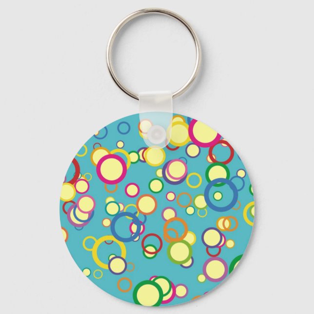 Colorful Circles Keychain (Front)