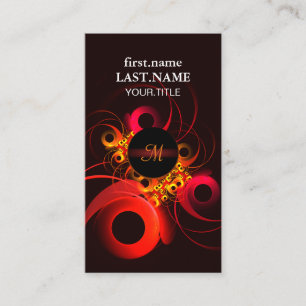 Colorful Circles Modern Abstract Art Pattern #08 Business Card