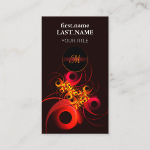 Colorful Circles Modern Abstract Art Pattern #08 Business Card