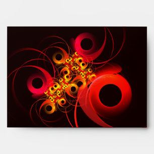 Colorful Circles Modern Abstract Art Pattern #08 Envelope