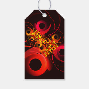 Colorful Circles Modern Abstract Art Pattern #08 Gift Tags