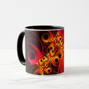 Colorful Circles Modern Abstract Art Pattern #08 Mug