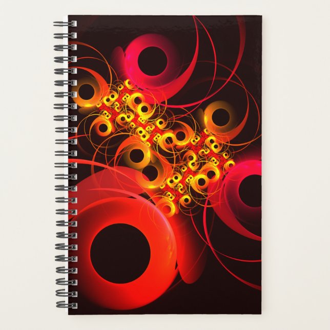 Colorful Circles Modern Abstract Art Pattern #08 Planner (Front)