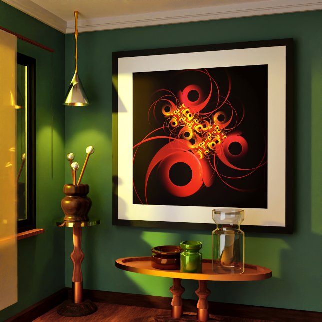 Colorful Circles Modern Abstract Art Pattern #08 Poster (Colorful Circles Modern Abstract Art Pattern #08 Poster)