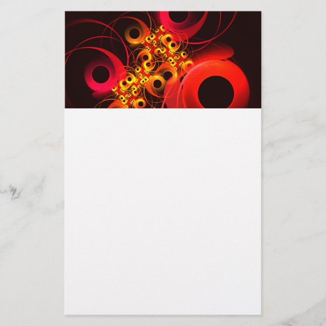 Colorful Circles Modern Abstract Art Pattern #08 Stationery (Front)