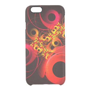 Colorful Circles Modern Abstract Art Pattern #08 Clear iPhone 6/6S Case