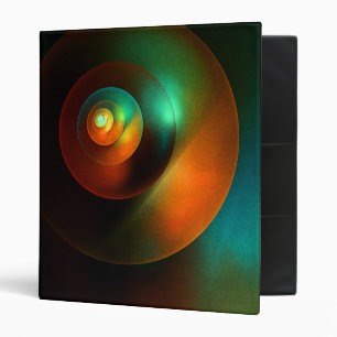 Colorful Circles Modern Abstract Art Pattern #18 3 Ring Binder