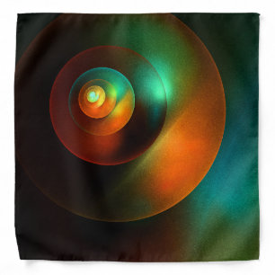 Colorful Circles Modern Abstract Art Pattern #18 Bandana