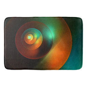 Colorful Circles Modern Abstract Art Pattern #18 Bath Mat