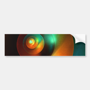 Colorful Circles Modern Abstract Art Pattern #18 Bumper Sticker