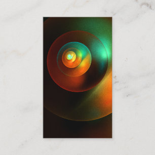 Colorful Circles Modern Abstract Art Pattern #18 Business Card