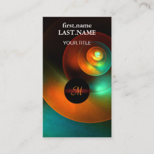 Colorful Circles Modern Abstract Art Pattern #18 Business Card