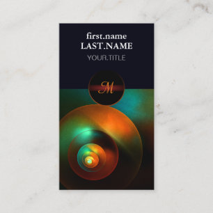 Colorful Circles Modern Abstract Art Pattern #18 Business Card