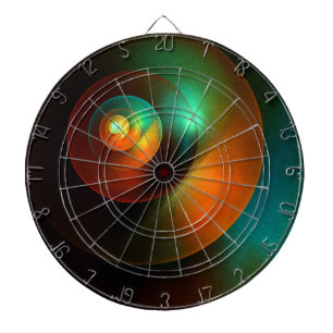 Colorful Circles Modern Abstract Art Pattern #18 Dart Board