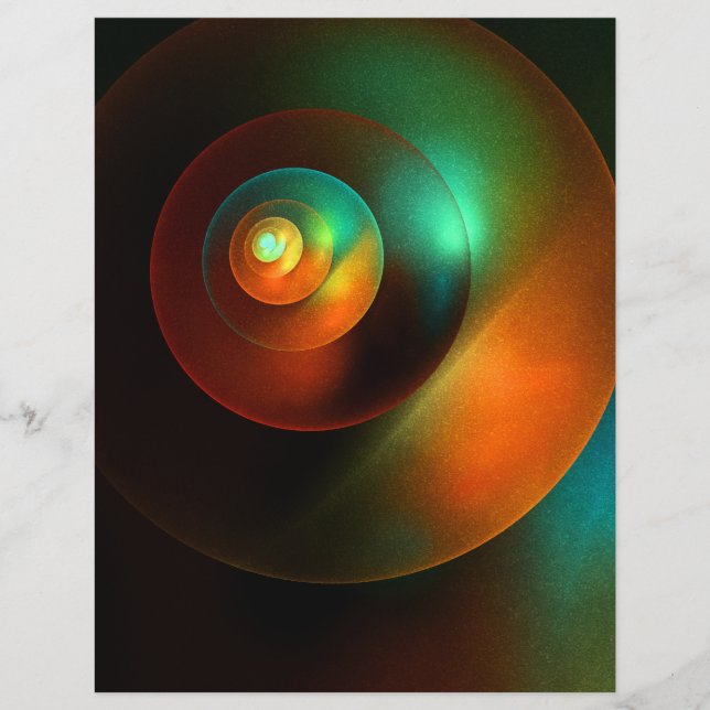 Colorful Circles Modern Abstract Art Pattern #18 Flyer (Front)