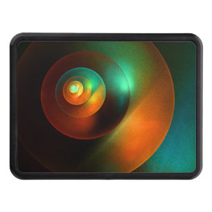 Colorful Circles Modern Abstract Art Pattern #18 Hitch Cover
