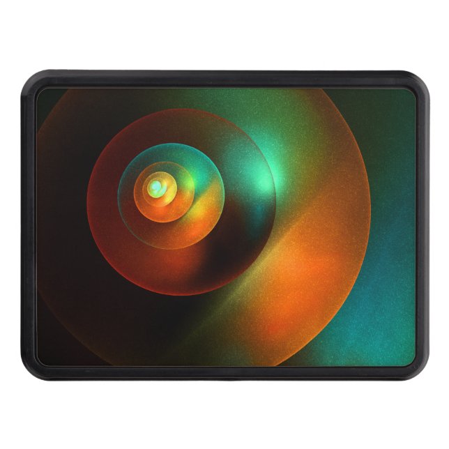 Colorful Circles Modern Abstract Art Pattern #18 Hitch Cover (Front)