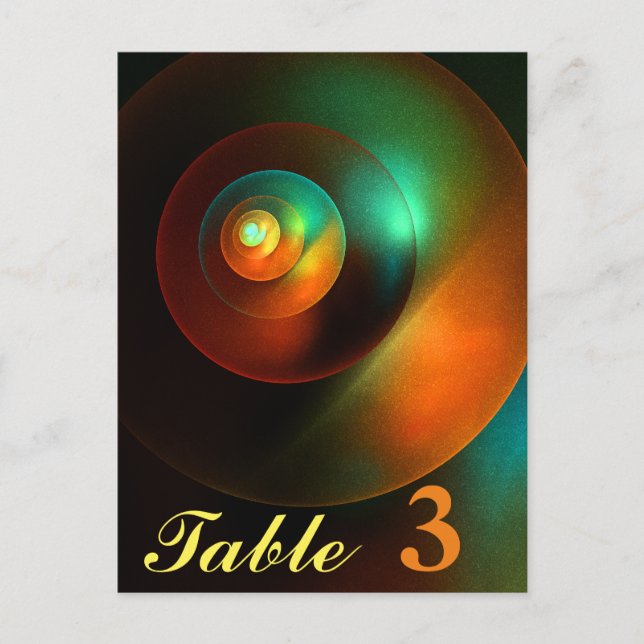 Colorful Circles Modern Abstract Art Pattern #18 Postcard (Front)