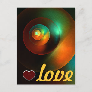 Colorful Circles Modern Abstract Art Pattern #18 Postcard
