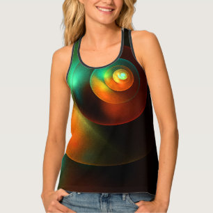 Colorful Circles Modern Abstract Art Pattern #18 Tank Top